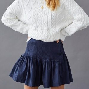 NWT Anthropologie Eula Pintucked Mini Skirt